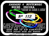 NOCHE OSCURA  Nº112