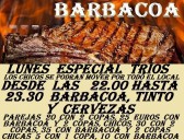 LUNES ESPECIAL TRIOS CON BARBACOA