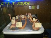 Cena y baño